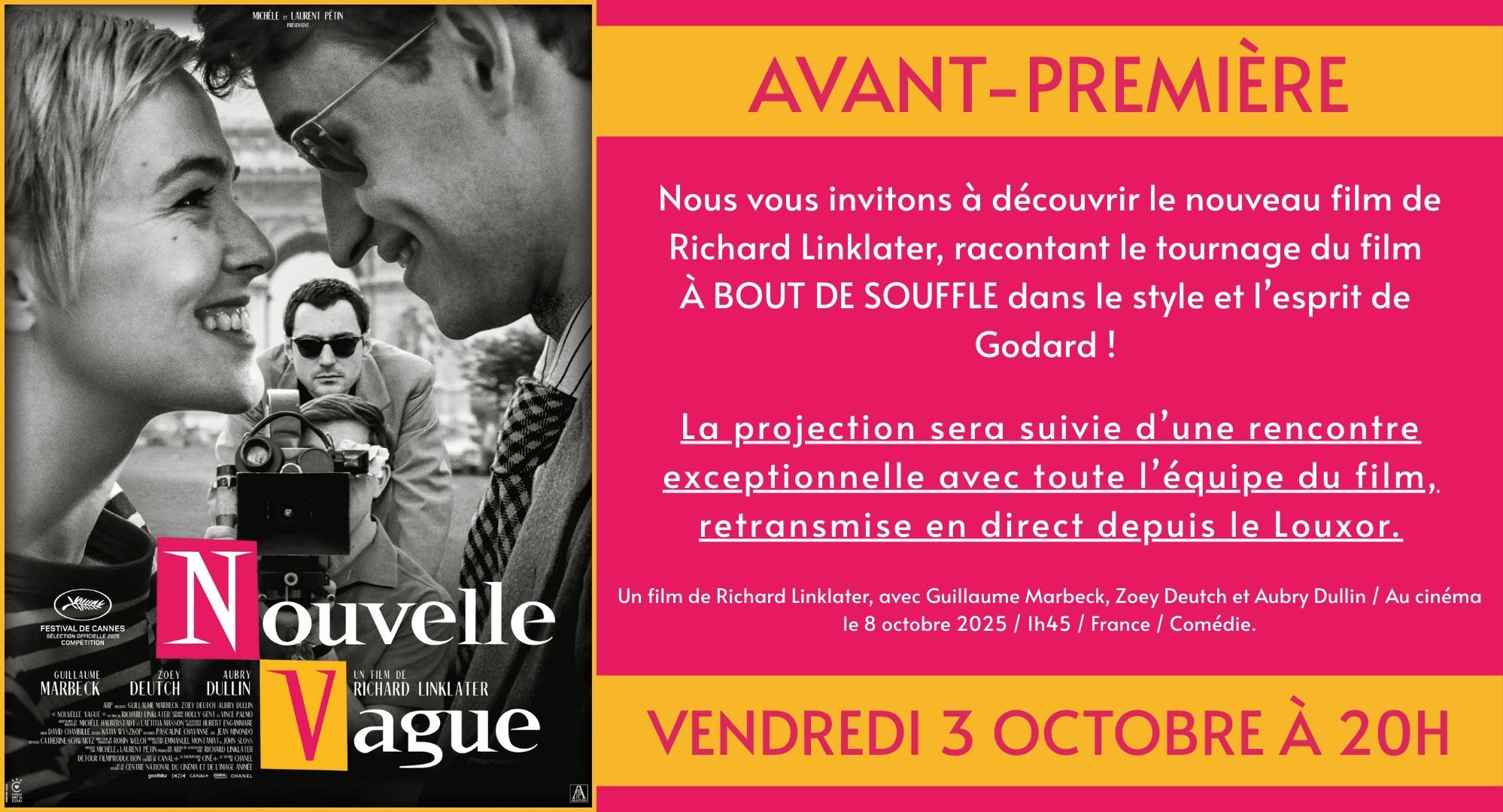AVANT-PREMIÈRE - NOUVELLE VAGUE