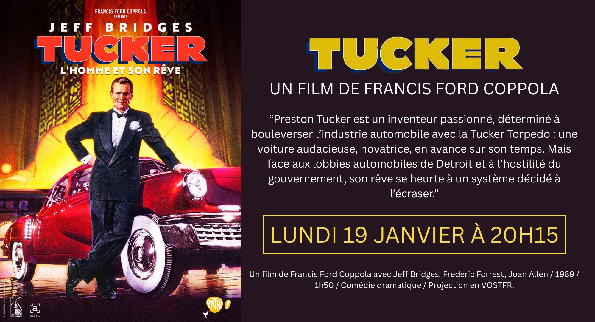 CINÉ-CLUB - TUCKER de Francis Ford Coppola !