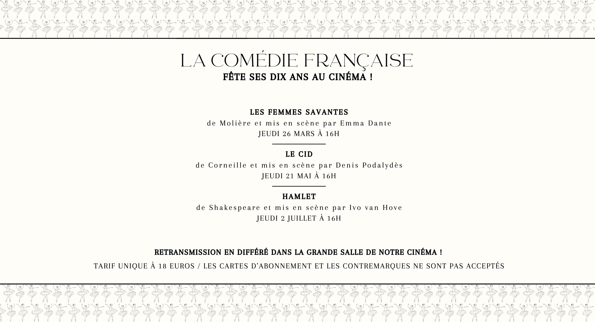 LA COMÉDIE FRANÇAISE AU CINÉMA