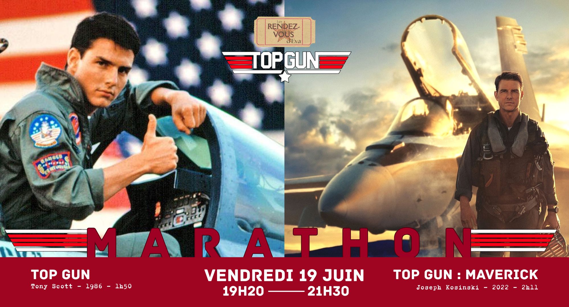 ▫️LES RENDEZ-VOUS - Marathon TOP GUN - Vendredi 19 juin à 20h30